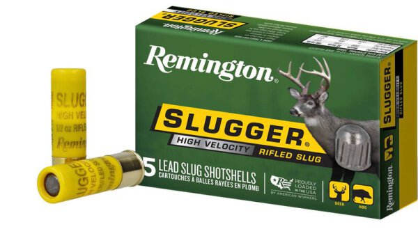 REMINGTON MUNITION 20/70 20GA 2-3/4" 219GR 1/2OZ SLUGGER HIGH VELOCITY RIFLED SLUG 5/250