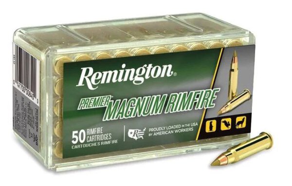 REMINGTON MUNITION .17 HMR 17GR PREMIER MAGNUM RIMFIRE ACCUTIP-V 50/2000
