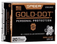 SPEER MUNITION 9MM LUGER 124GR GDHP 20/200