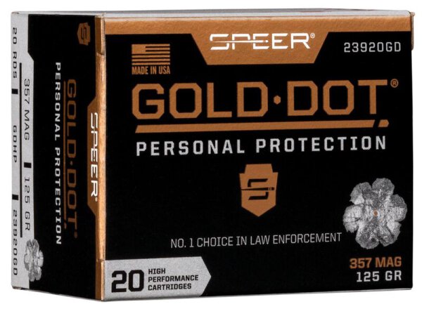 SPEER MUNITION .357 MAG 125GR GDHP 20/200