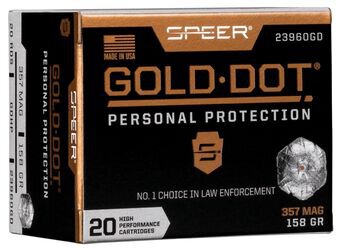 SPEER MUNITION .357 MAG 158GR GDHP 20/200