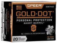 SPEER MUNITION .40 S&W 180GR GDHP-SB 20/200