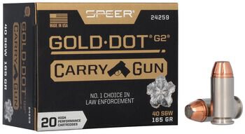 SPEER MUNITION .40 S&W 165GR GDHP 20/200