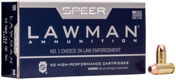 SPEER MUNITION .40 S&W 165GR TMJ 50/1000