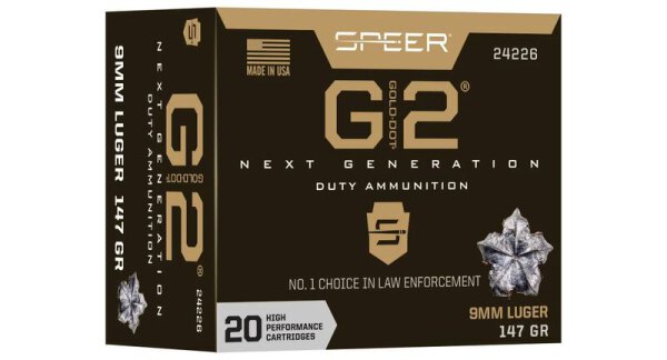 SPEER MUNITION 9MM LUGER 147GR GDG2 50/1000 *LE*