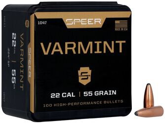 SPEER GESCHOSSE .22/.224 55GR SPITZER SP 100/500