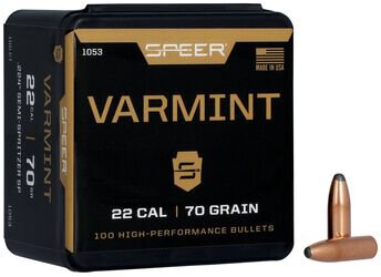 SPEER GESCHOSSE .22/.224 70GR SEMI-SPITZER SP 100/500