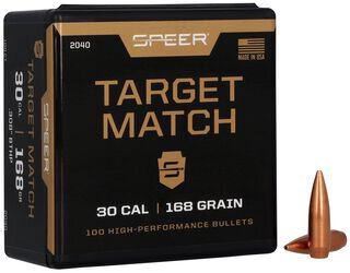 SPEER GESCHOSSE .30/.308 168GR MATCH BTHP 100/500
