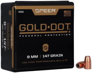 SPEER GESCHOSSE 9MM/.355 147GR GDHP 100/500