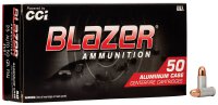 CCI MUNITION .25 AUTO 50GR BLAZER ALUMINIUM FMJ 50/1000