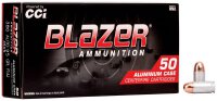 CCI MUNITION .380 AUTO 95GR BLAZER ALUMINIUM FMJ 50/1000