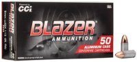 CCI MUNITION 9MM LUGER 115GR BLAZER ALUMINIUM FMJ 50/1000