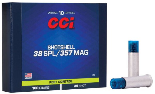 CCI MUNITION .38 SPECIAL/.357 MAG 100GR #9 SHOTSHELL 10/200