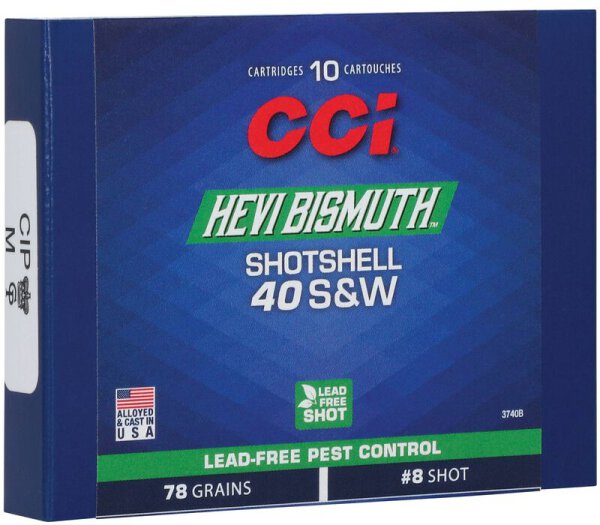 CCI MUNITION .40 S&W 88GR #9 BISMUTH SHOTSHELL 10/200