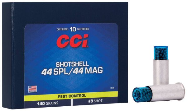 CCI MUNITION .44 SPECIAL/.44 REM MAG 114GR #9 SHOTSHELL 10/200