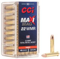 CCI MUNITION .22 WMR 40GR MAXI-MAG TMJ 50/2000