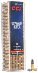 CCI MUNITION .22 LR 40GR STANDARD VELOCITY LRN 100/5000