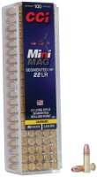 CCI MUNITION .22 LR 40GR MINI-MAG SHP 100/5000