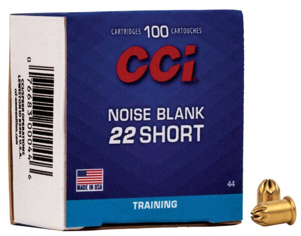 CCI MUNITION .22 SHORT NOISE BLANKS 100/5000