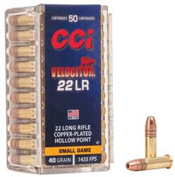CCI MUNITION .22 LR 40GR VELOCITOR CPHP 50/5000