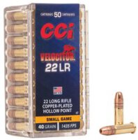 CCI MUNITION .22 LR 40GR VELOCITOR CPHP 50/5000