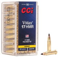 CCI MUNITION .17 HMR 17GR V-MAX 50/2000
