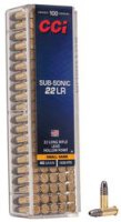 CCI MUNITION .22 LR 40GR SUB-SONIC LHP 100/5000