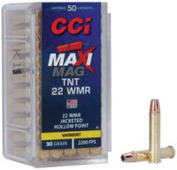 CCI MUNITION .22 WMR 30GR MAXI-MAG TNT JHP 50/2000