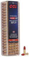 CCI MUNITION .22 LR 40GR CLEAN-22 ROT LRN 100/5000