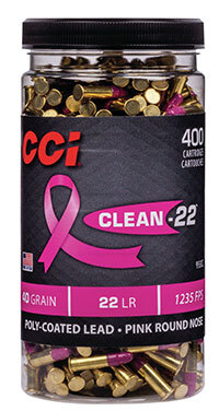 CCI MUNITION .22 LR 40GR CLEAN-22 PINK LRN 400/3200