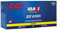 CCI MUNITION .22 WMR 40GR MAXI-MAG JHP 200/2000