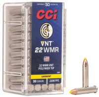 CCI MUNITION .22 WMR 30GR VNT 50/2000