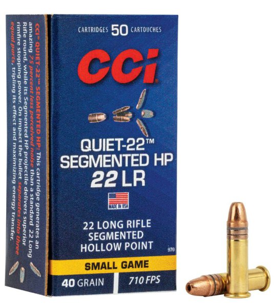 CCI MUNITION .22 LR 40GR QUIET-22 SHP 50/5000