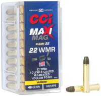CCI MUNITION .22 WMR 46GR MAXI-MAG SHP 50/2000