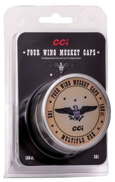CCI PERCUSSIONSZ&Atilde;&oelig;NDER FOUR-WING MUSKET CAPS 100/5000
