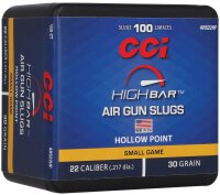 CCI GESCHOSSE HIGH BAR AIR GUN SLUGS .22/.217 30GR HP...
