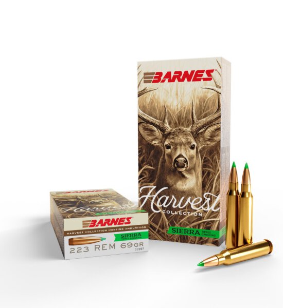 BARNES MUNITION .223 REM 69GR SIERRA TGK HARVEST COLLECTION 20/200