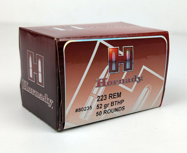 HORNADY MUNITION .223 REM 52GR BTHP 50/500