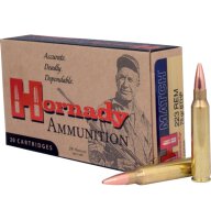 HORNADY MUNITION .223 REM 75GR BTHP MATCH 20/200
