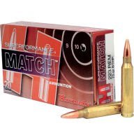 HORNADY MUNITION .223 REM 75GR BTHP MATCH SPF 20/200