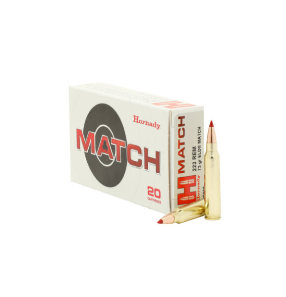 HORNADY MUNITION .223 REM 73GR ELD MATCH 20/200