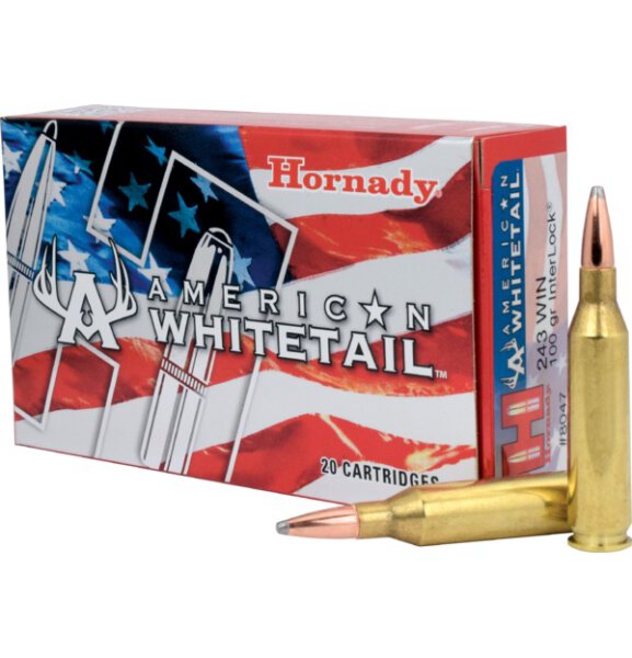 HORNADY MUNITION .243 WIN 100GR INTERLOCK BTSP AW 20/200