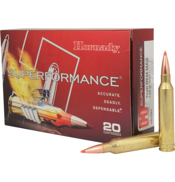 HORNADY MUNITION 7MM REM MAG 139GR SST SPF 20/200
