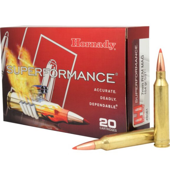 HORNADY MUNITION 7MM REM MAG 154GR SST SPF 20/200