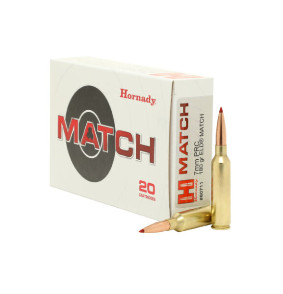 HORNADY MUNITION 7MM PRC 180GR ELD MATCH 20/200