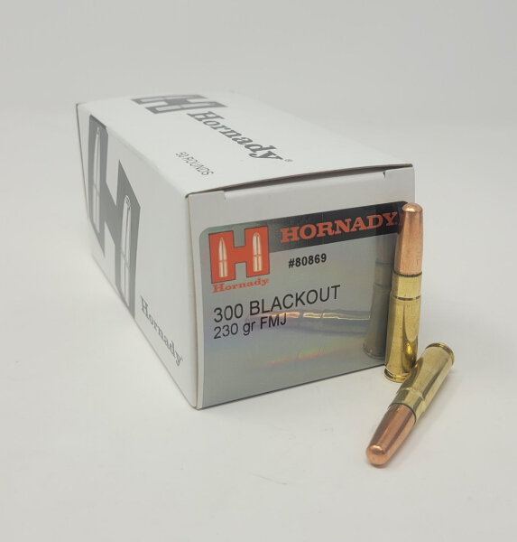 HORNADY MUNITION .300 AAC BLACKOUT 230GR FMJ 50/500 *LE*