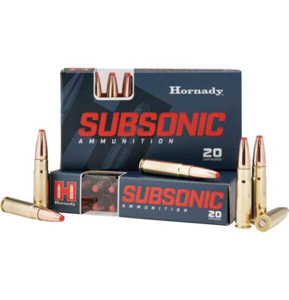 HORNADY MUNITION .300 AAC BLACKOUT 190GR SUB-X SUBSONIC 20/200
