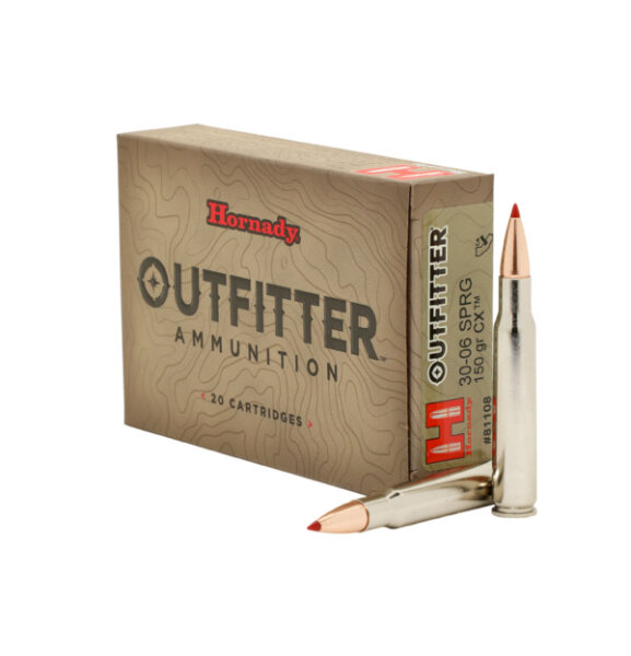 HORNADY MUNITION .30-06 SPRG 150GR CX OTF 20/200