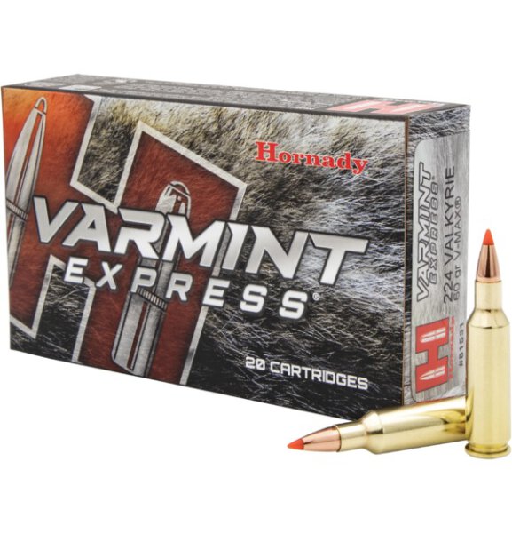 HORNADY MUNITION .224 VALKYRIE 60GR V-MAX 20/200