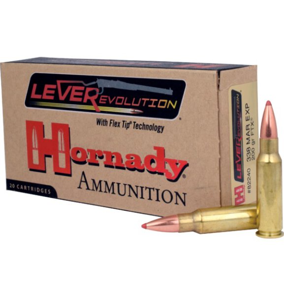 HORNADY MUNITION .338 MARLIN EXP 200GR FTX LVREV 20/200